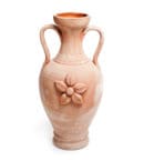 PT Pistoia amfora  ceramiczna bezowa dwauchwyty kwiat glowne 130x145 - TI Morgano <br> prostokątna